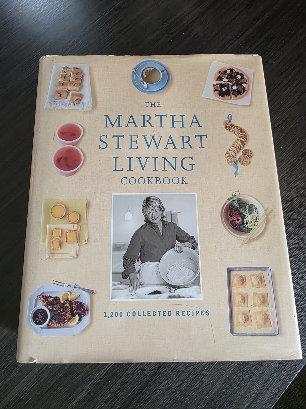 Vintage Martha Stewart Living Cookbook – Cream cover blue text